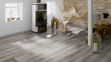 F08 OAK FLANNEL GREY - Laminate flooring with wood effect by Ter Hürne - view 3